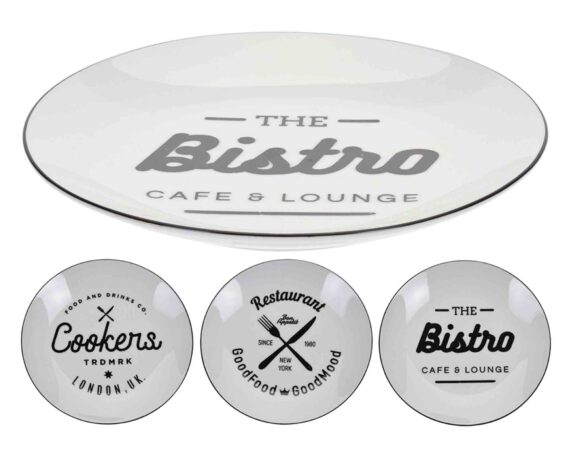 Piatto Leggero e Pratico Assortito D20cm in Porcellana