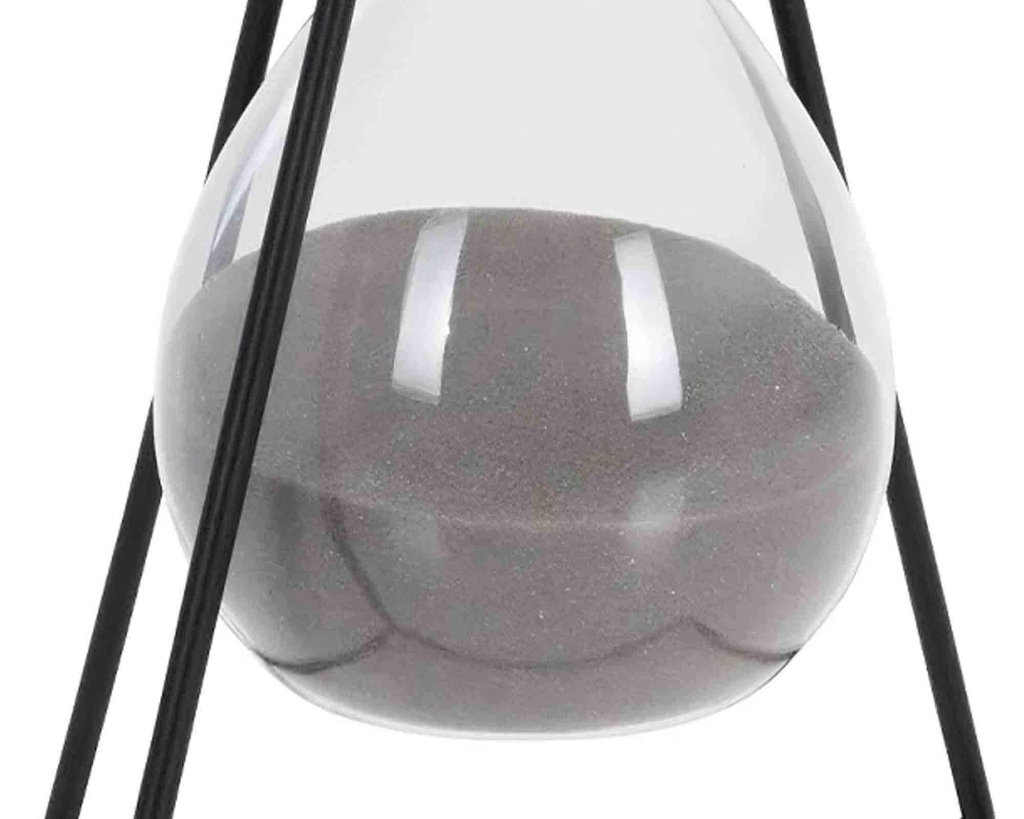 Clessidra a Sabbia con Supporto Assortito D6x19cm in Vetro e Metallo - immagine 2