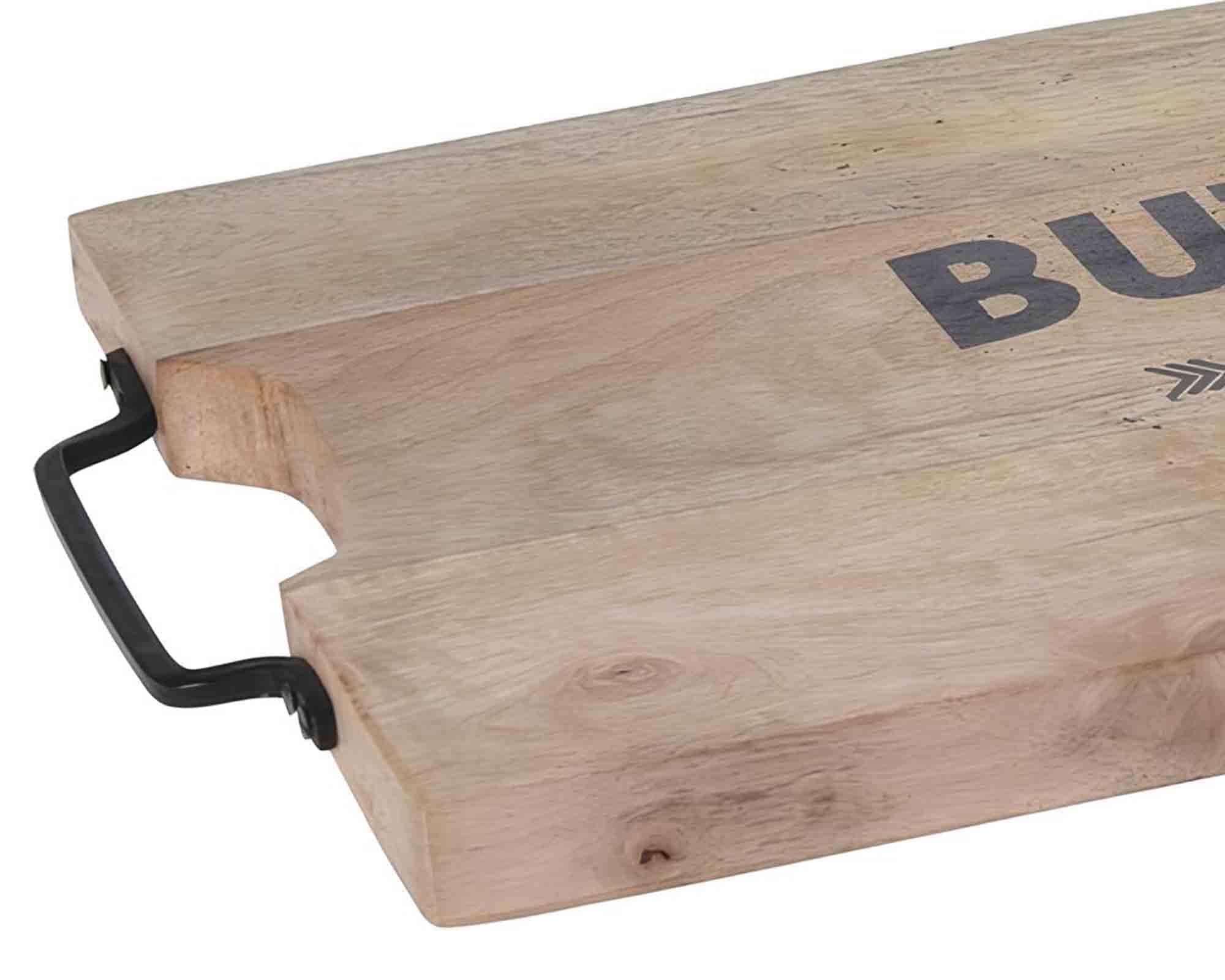 Tagliere con Manico Classico e Pratico 45x24cm in Legno di Mango - immagine 2