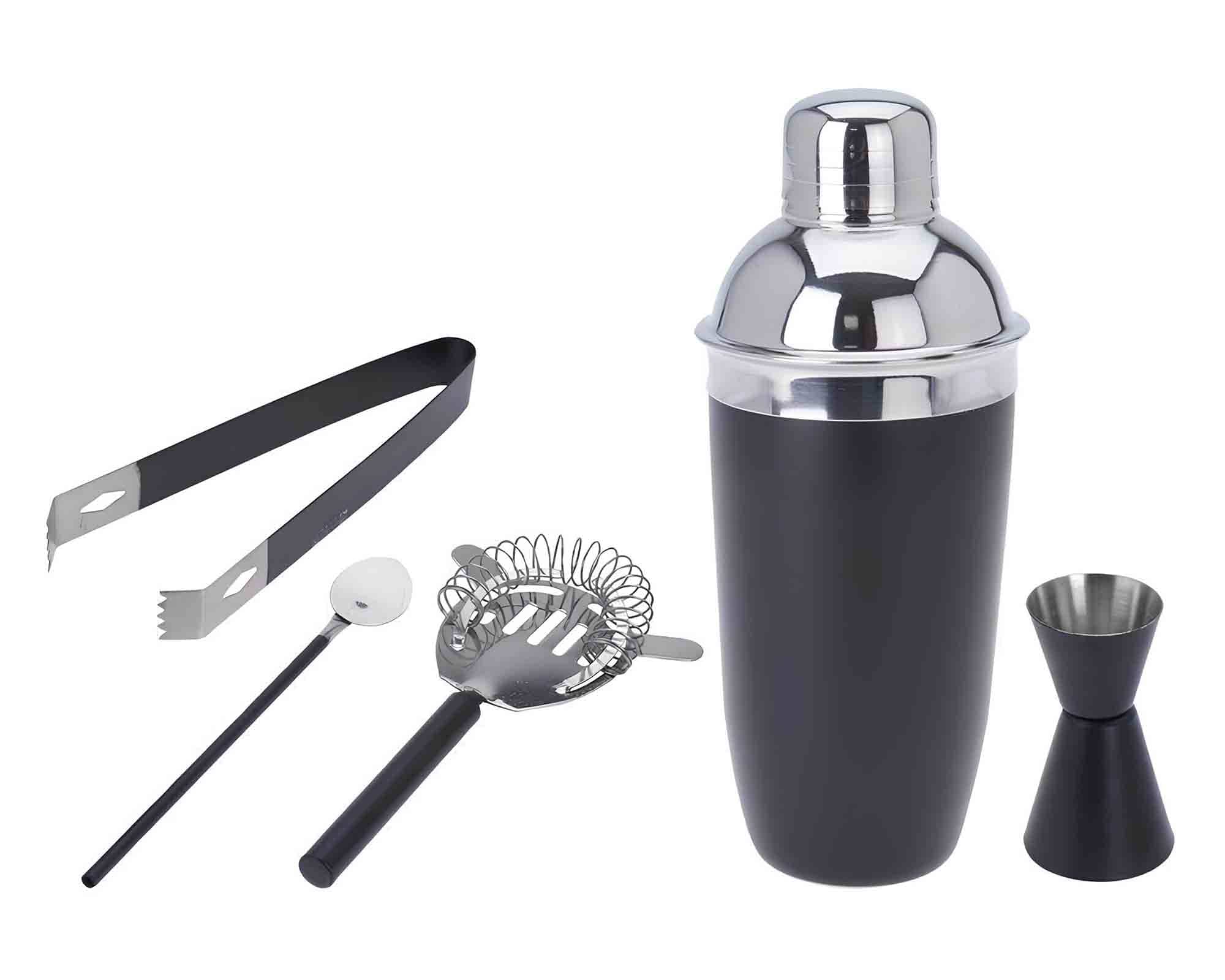 Set 5 Pz Servizio Cocktail in Acciaio Inox
