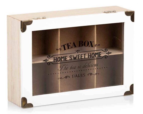 Scatola per Tè Assortito 24x16cm in Legno