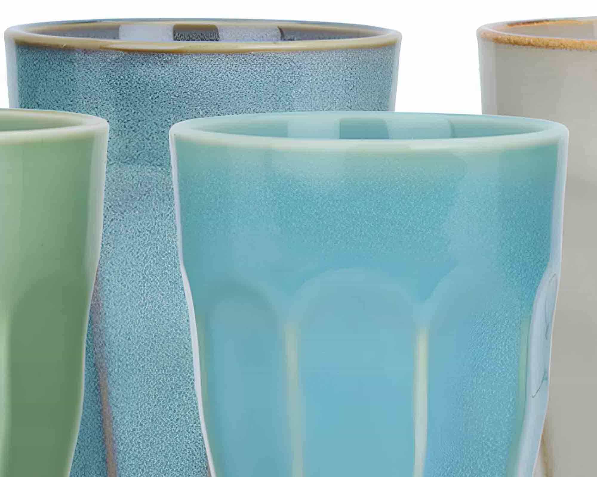 Set 4 Pz Tazza Elegante e Pratico 330ml in Porcellana - immagine 2