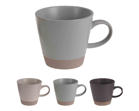 Tazza Resistente Assortita 9,5cm 340ml in Ceramica