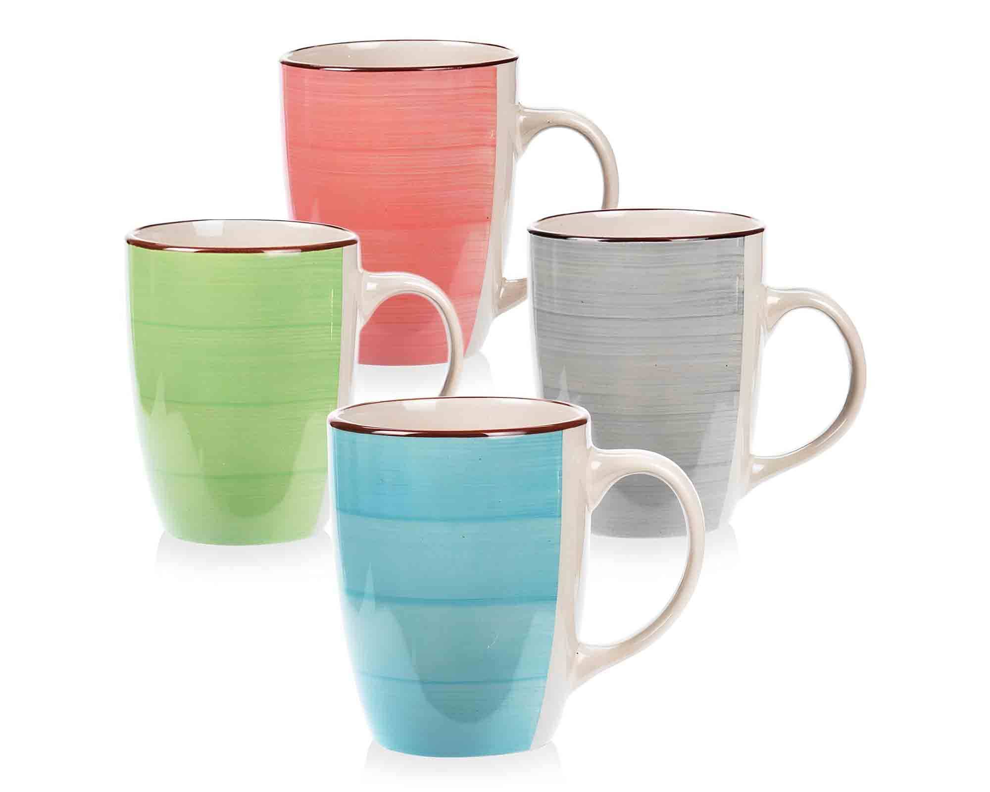 Set 4 Pz Tazza Classica e Pratica 270ml in Ceramica - immagine 2