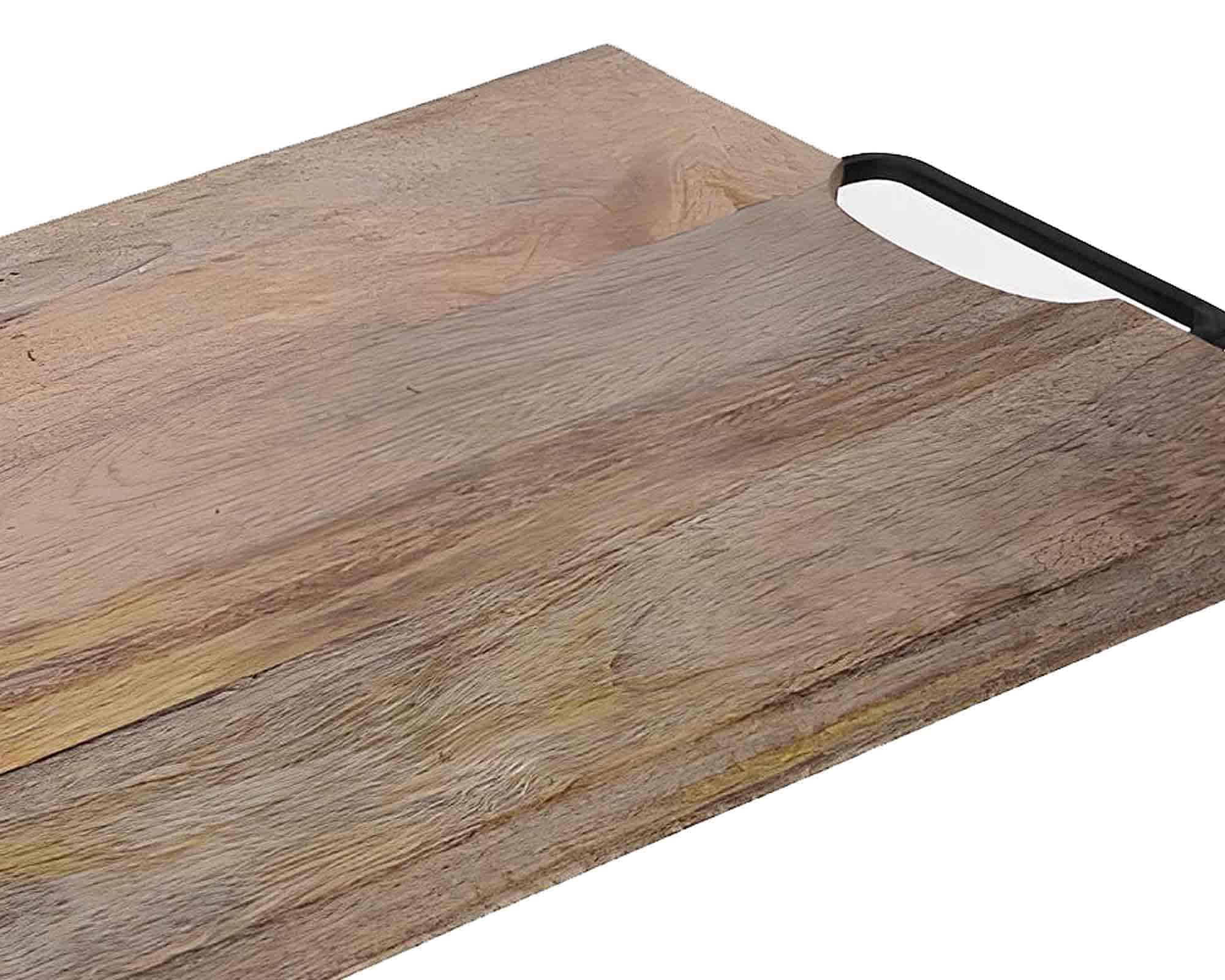 Tagliere con Manico Classico e Pratico 45x24cm in Legno - immagine 2