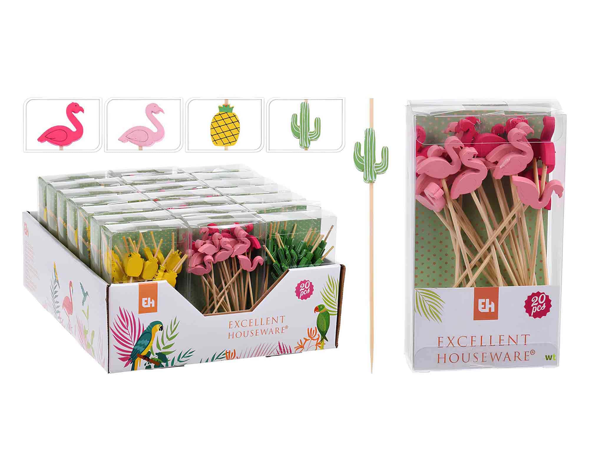 Set 20 Stick Cocktail Assortito in Legno