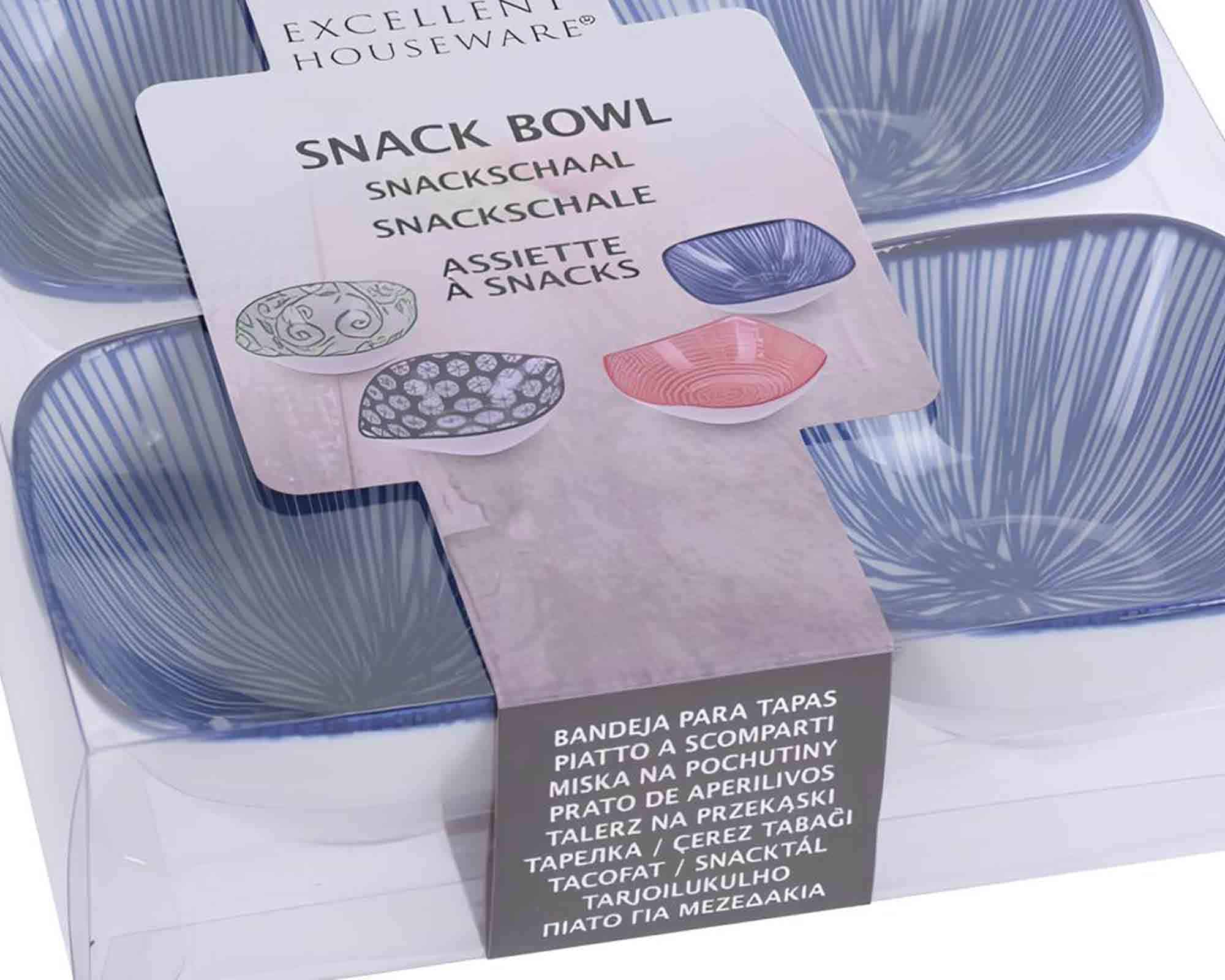 Set 4 Pz Ciotola Elegante e Pratico Assortito D9cm in Porcellana - immagine 2