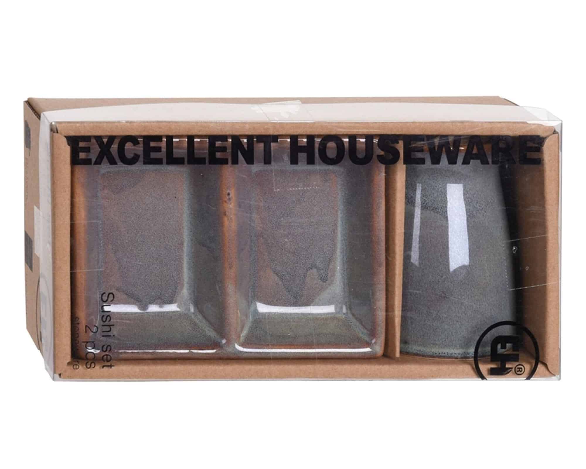 Set 2 Pz Servizio da Sushi in Ceramica