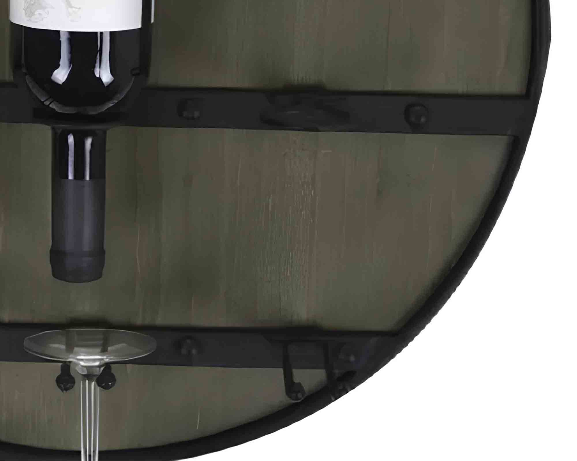 Canatinetta Combinata con 6 Ripiani Nero 50x50cm in Legno - immagine 2