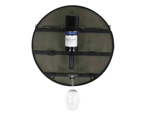 Canatinetta Combinata con 6 Ripiani Nero 50x50cm in Legno