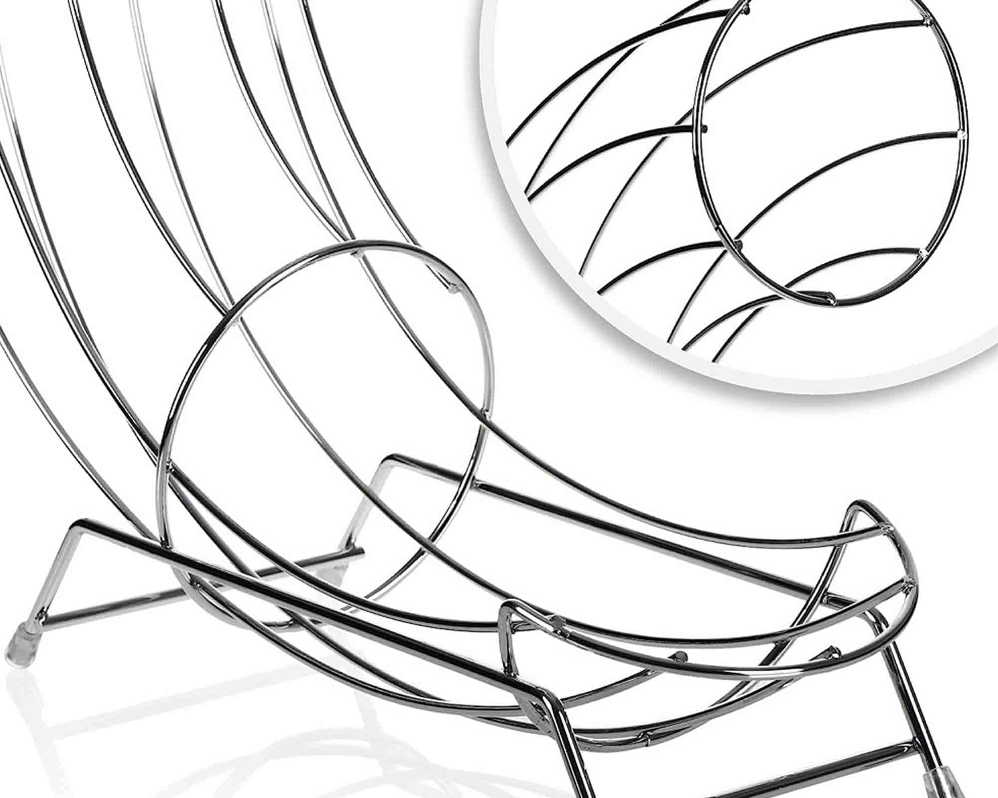 Porta Arance Cromo 31x11x44cm in Metallo - immagine 3