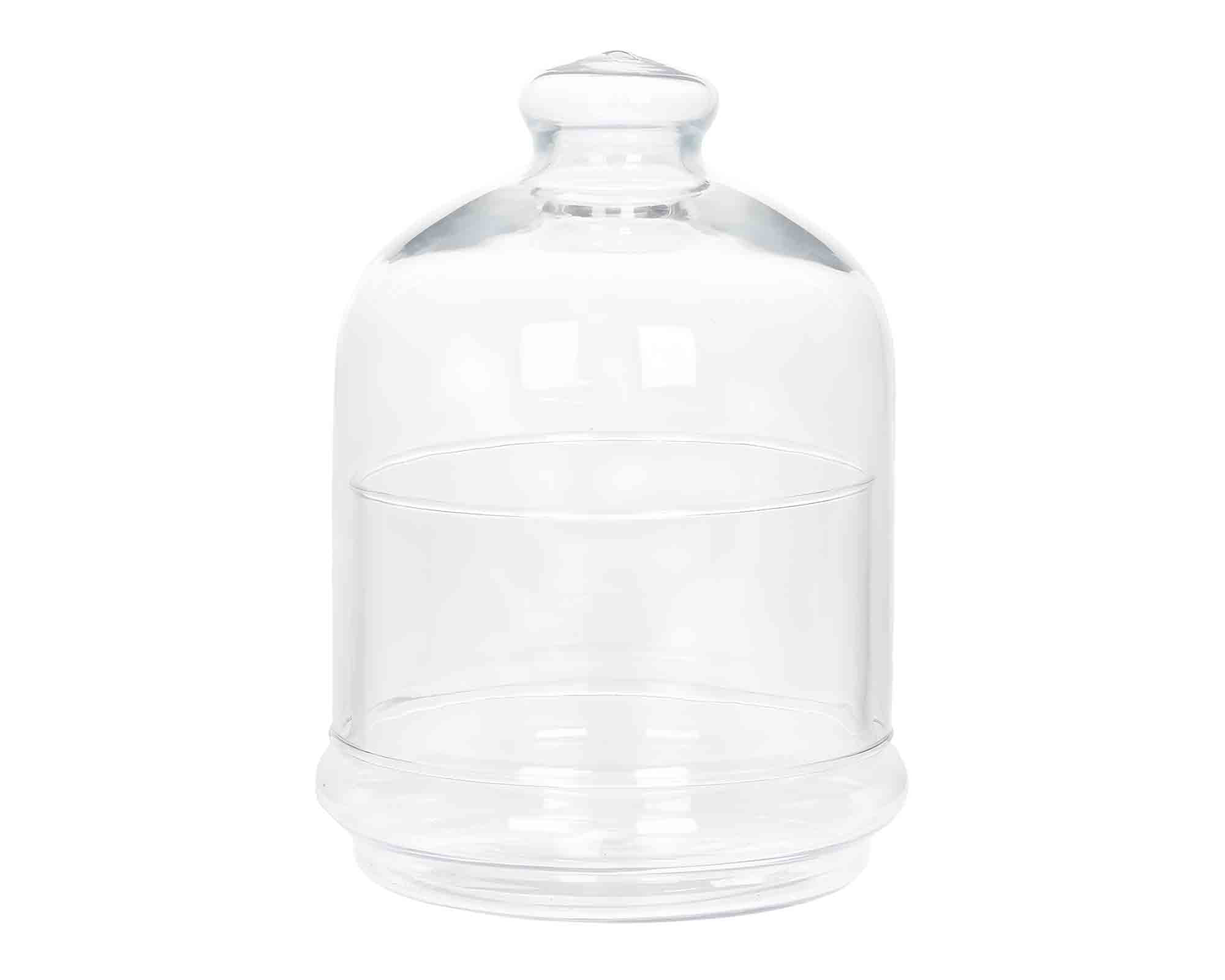 Cloche con Base D14x18cm in Vetro