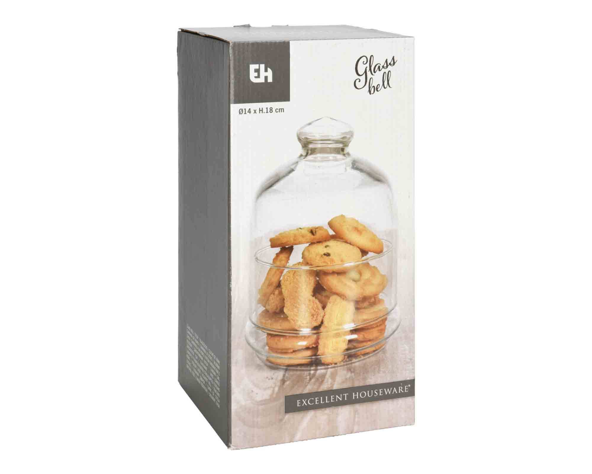 Cloche con Base D14x18cm in Vetro - immagine 2