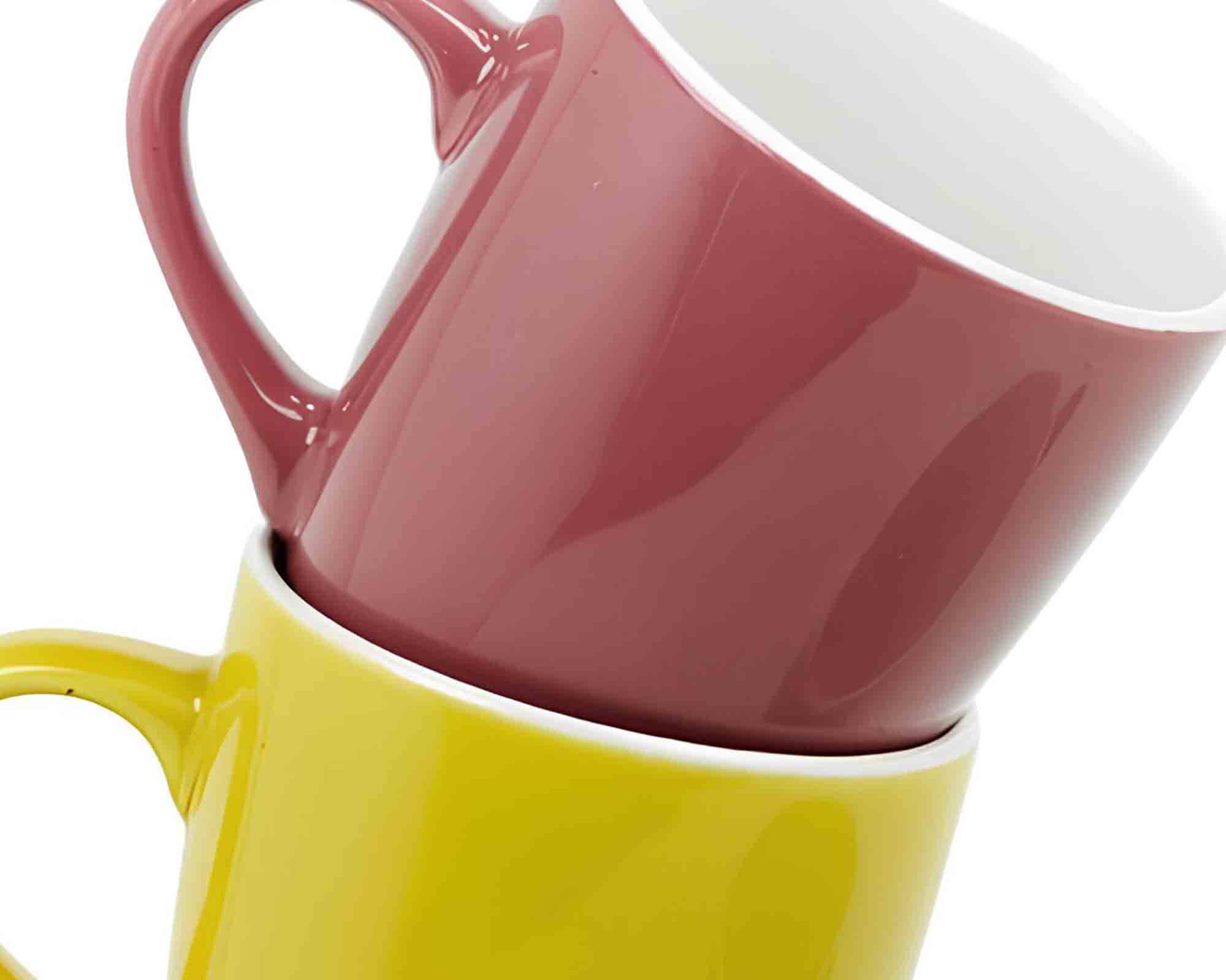 Set 4 Pz Tazza Classico e Pratico 340ml in Ceramica - immagine 3