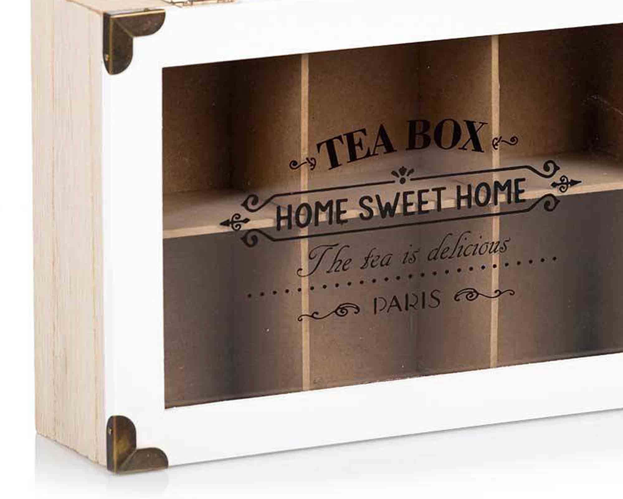 Scatola per Tè Assortito 24x7,5cm in Legno - immagine 5