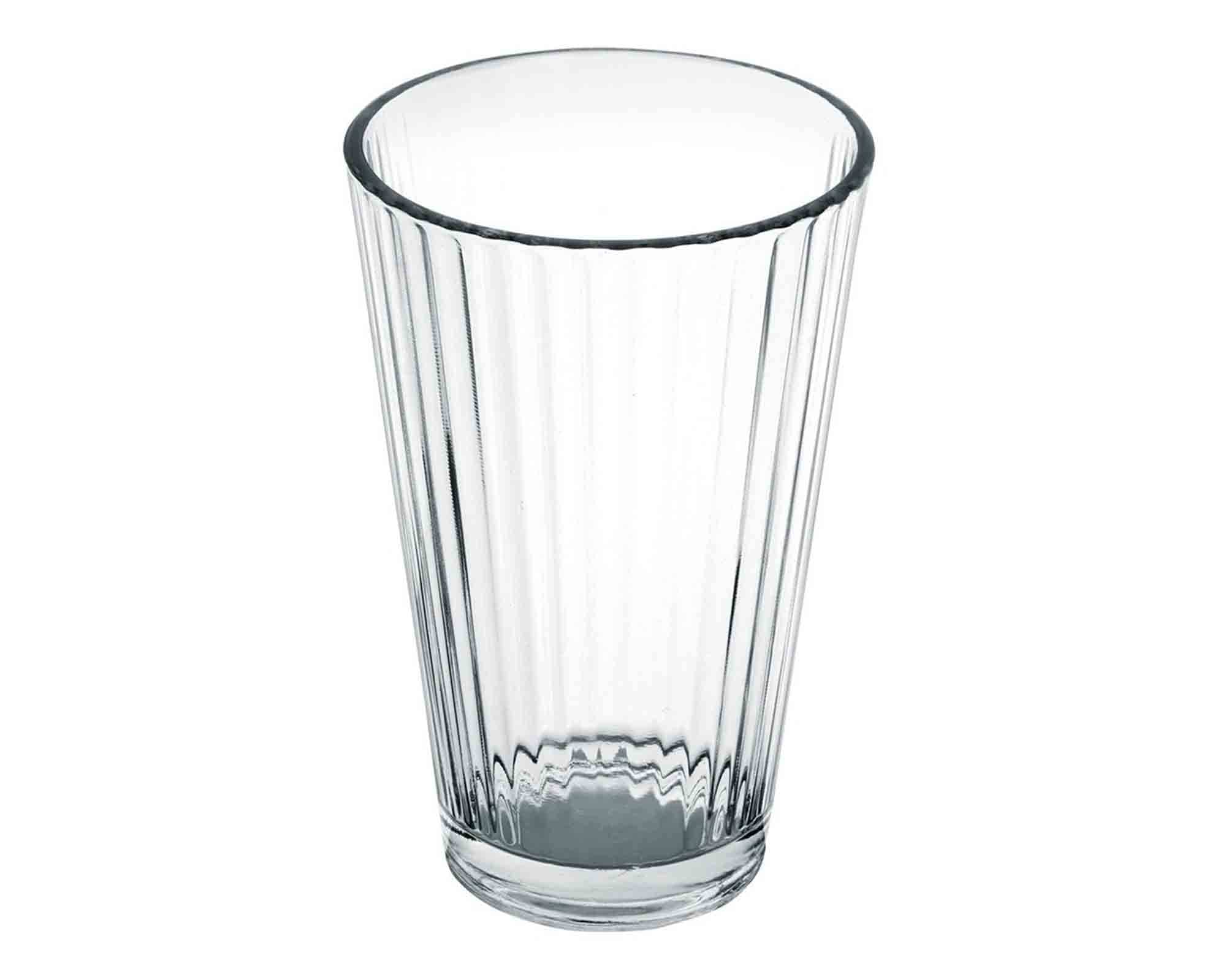 Set 3Pz Bicchiere Rigato da 300ml in Vetro - immagine 2