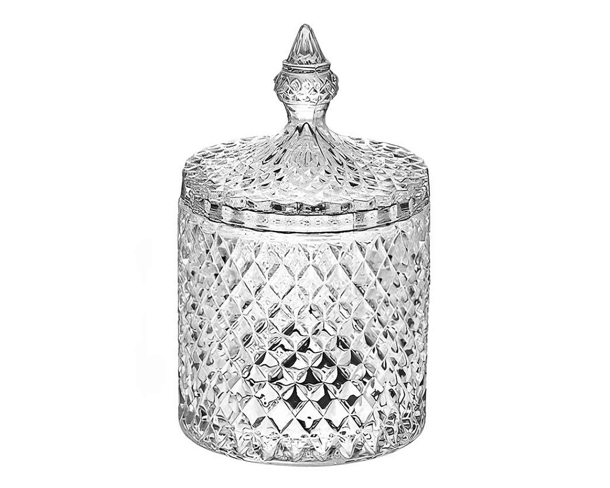 Bomboniera Bohemia Media D10,5x17,5cm in Vetro