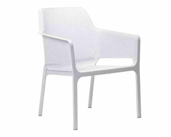 Poltrona Net Relax Bianco in Resina e Polipropilene – Nardi