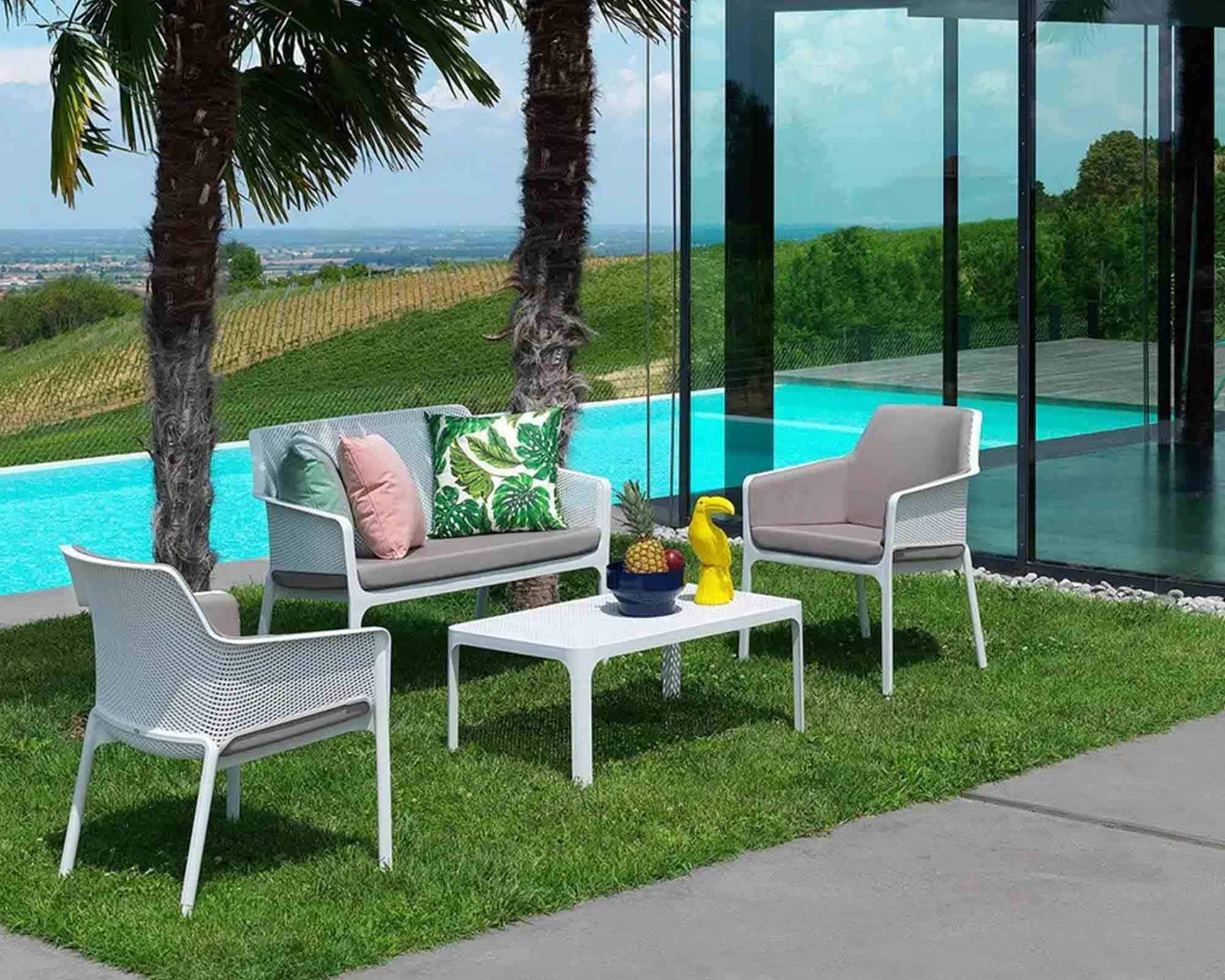 Poltrona Net Relax Bianco in Resina e Polipropilene - Nardi - immagine 3