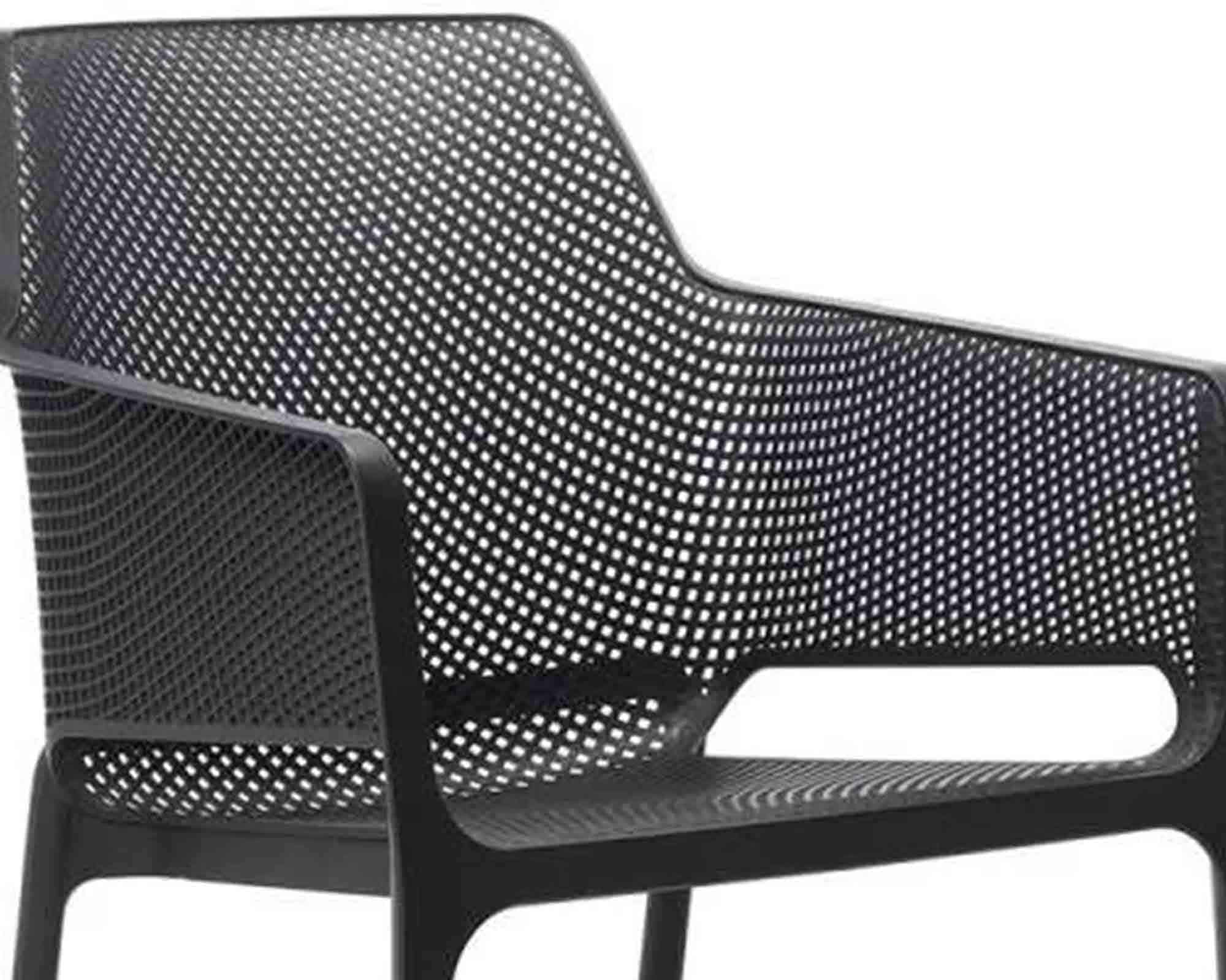 Poltrona Net Relax Antracite in Resina e Polipropilene - Nardi - immagine 2