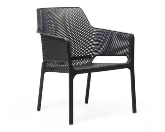 Poltrona Net Relax Antracite in Resina e Polipropilene – Nardi