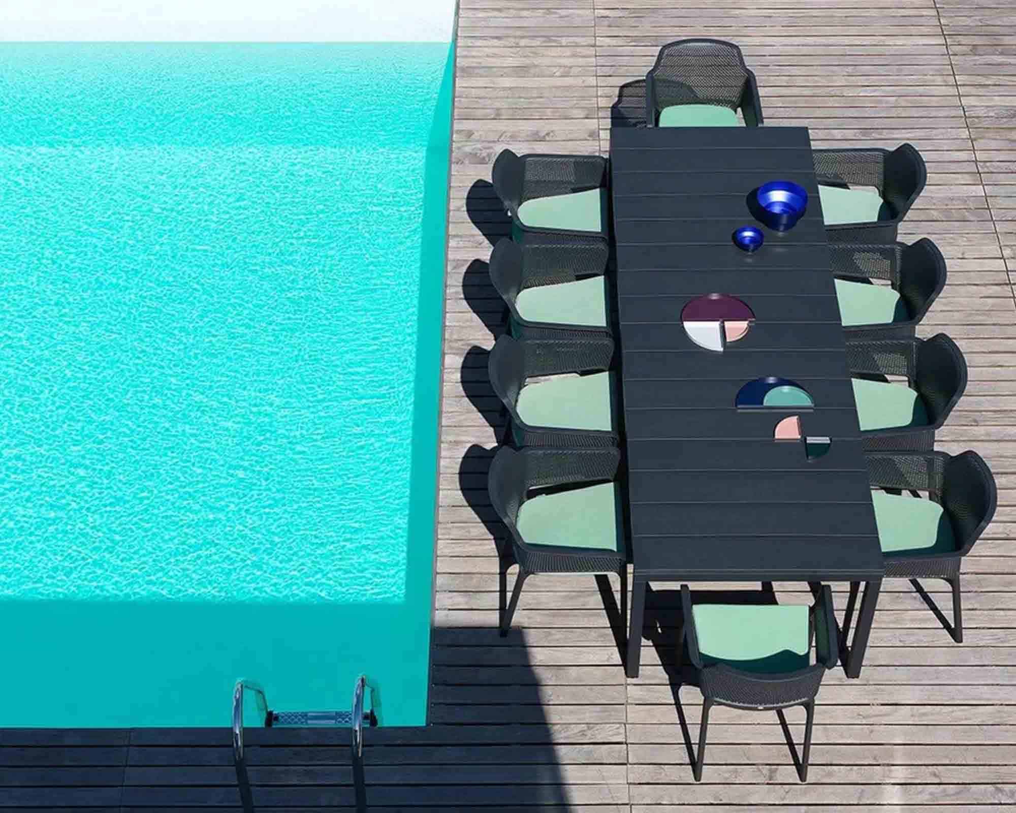 Poltrona Net Relax Antracite in Resina e Polipropilene - Nardi - immagine 3