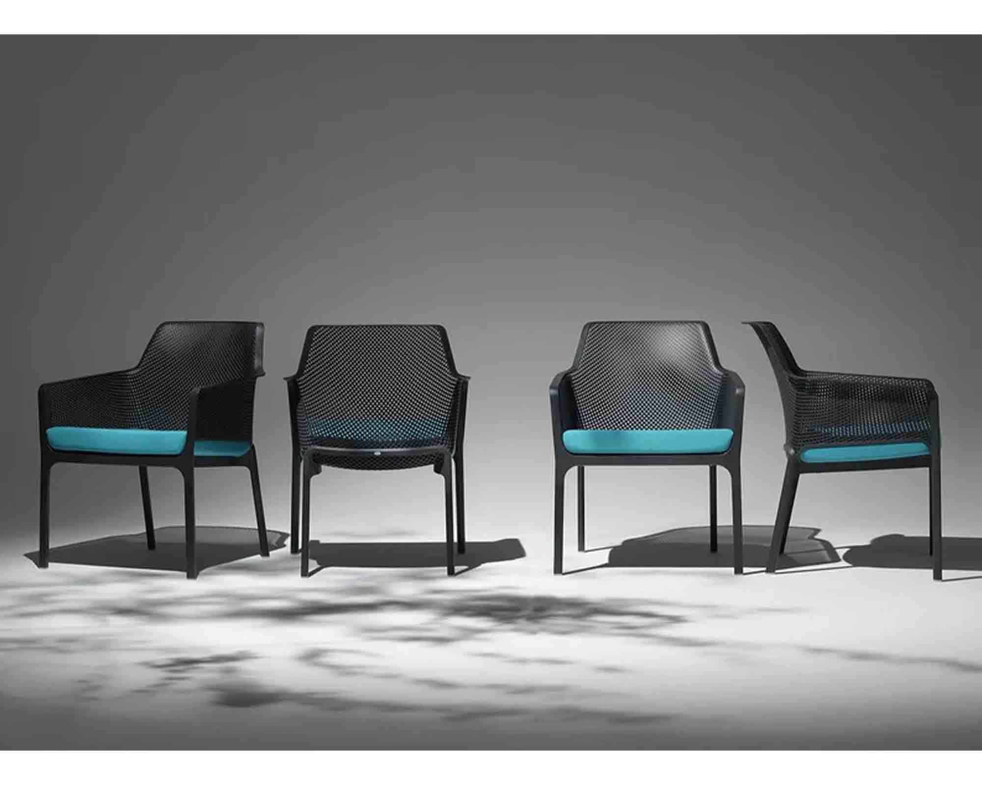 Poltrona Net Relax Antracite in Resina e Polipropilene - Nardi - immagine 4