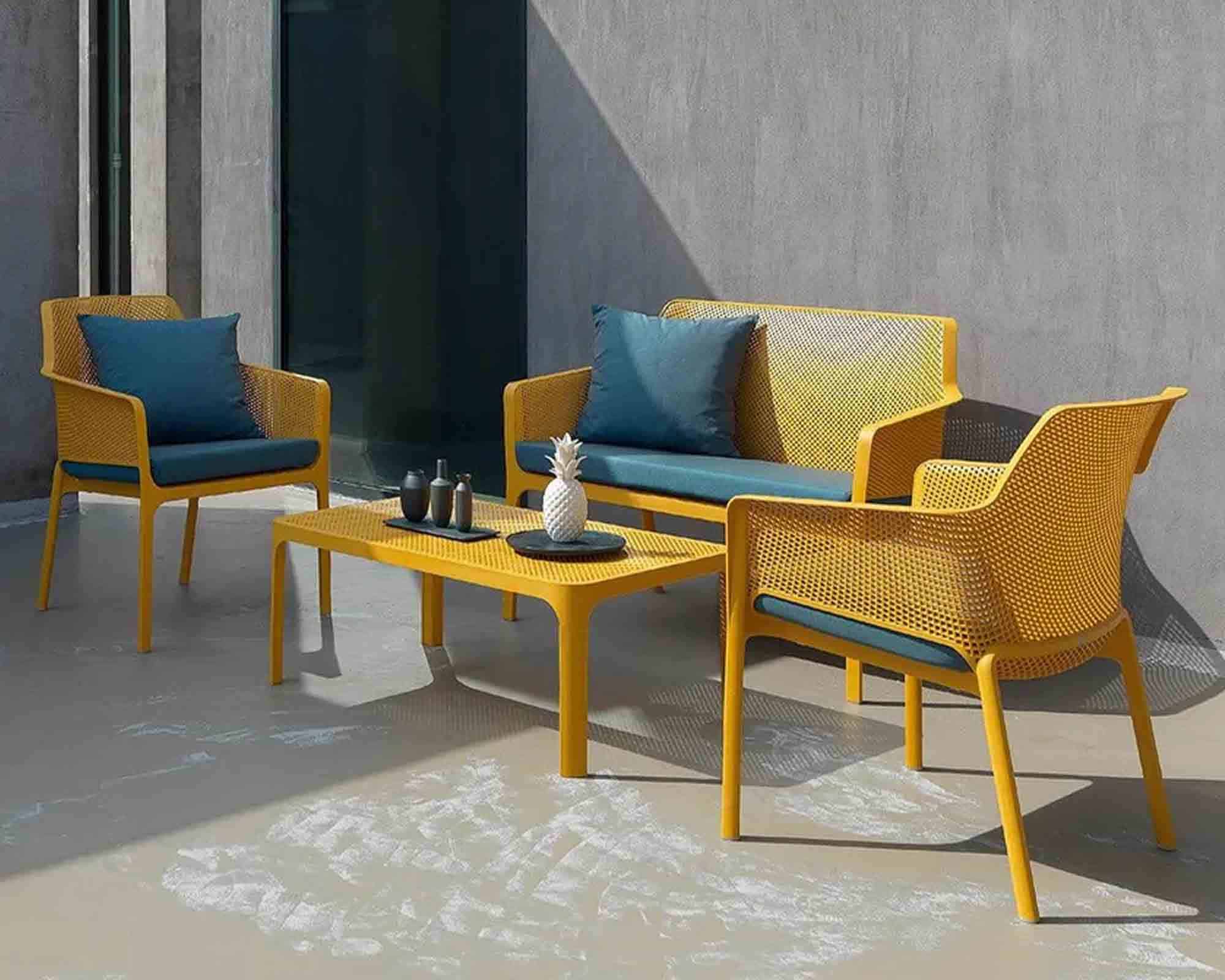 Poltrona Net Relax Senape in Resina e Polipropilene - Nardi - immagine 3