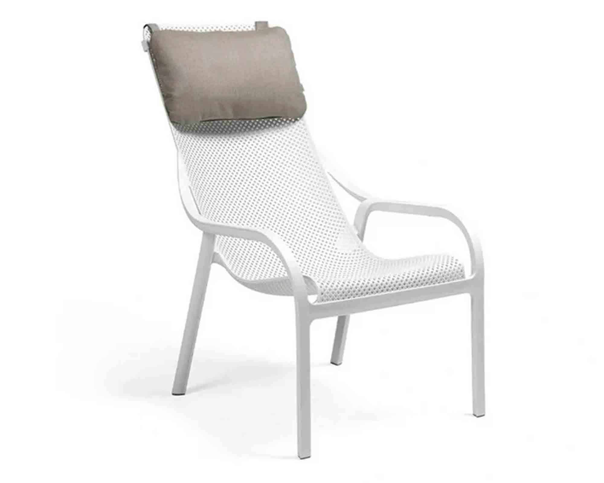Cuscino Poggiatesta Net Loung Grigio Sumb 46,5x7x29cm in Tessuto - Nardi - immagine 3