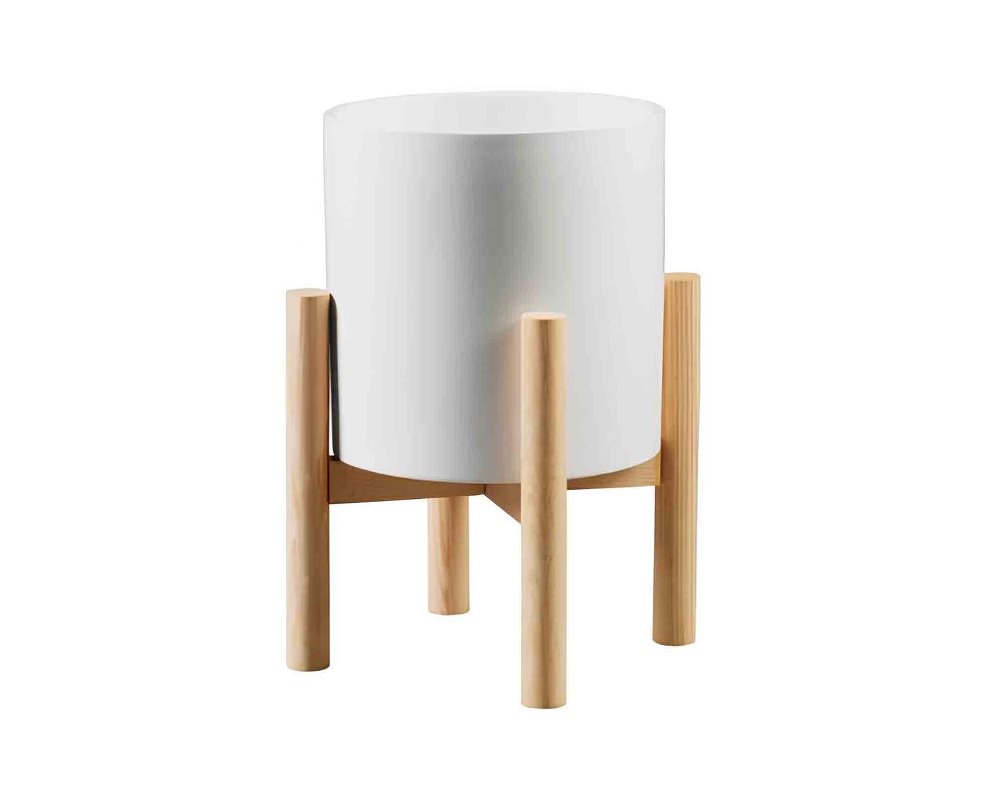 Cachepot Outdoor Bianco D26x29cm in Ceramica