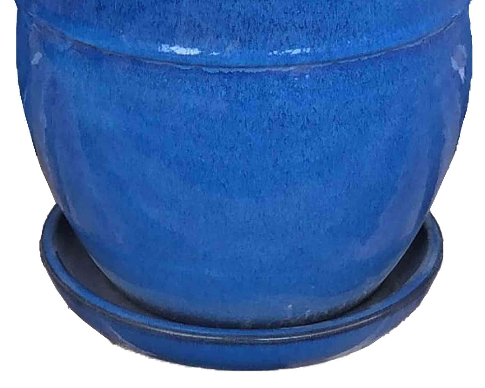 Cachepot Indoor Blu D33x38cm in Ceramica - immagine 2