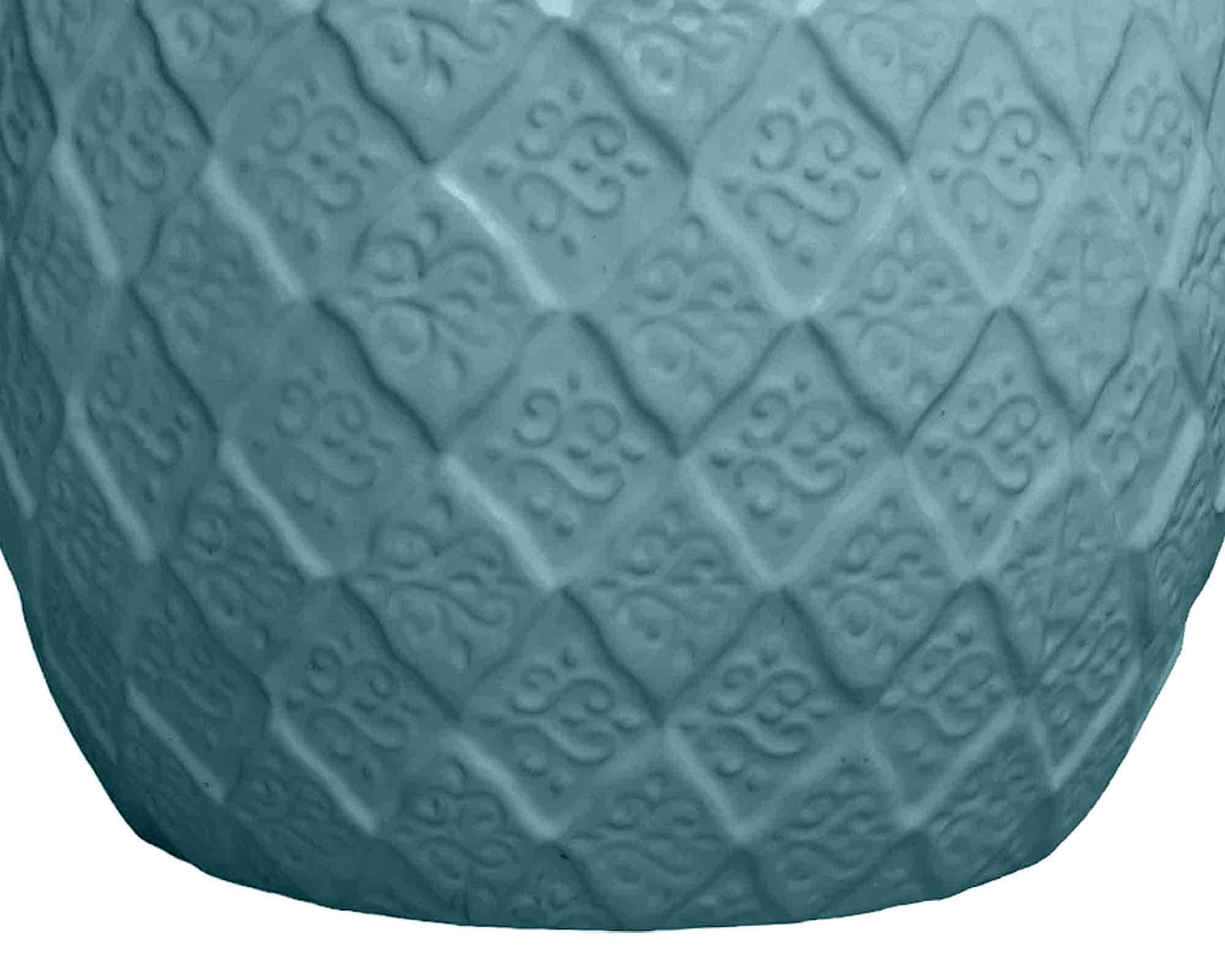 Cachepot Outdoor Blu Sfumare D24,5x28cm in Ceramica - immagine 2