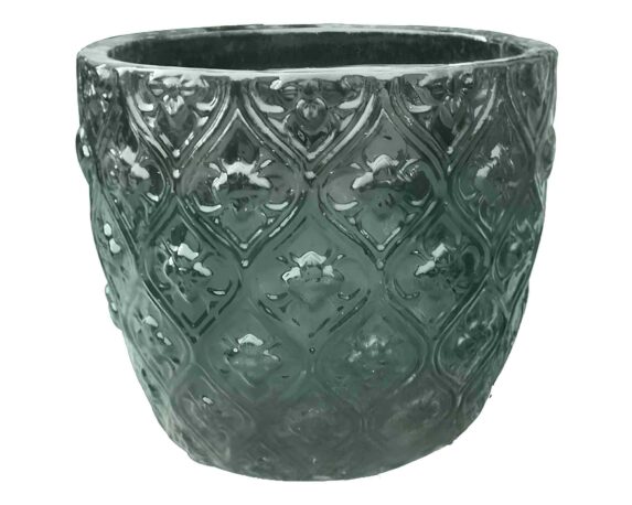 Cachepot Elengante e Pratico Petrolio D49x57cm in Ceramica