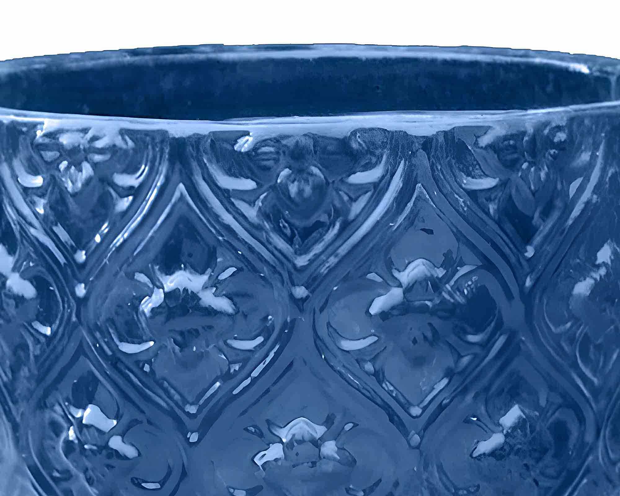 Cachepot Indoor Blu Sfumare D31x35cm in Ceramica - immagine 2