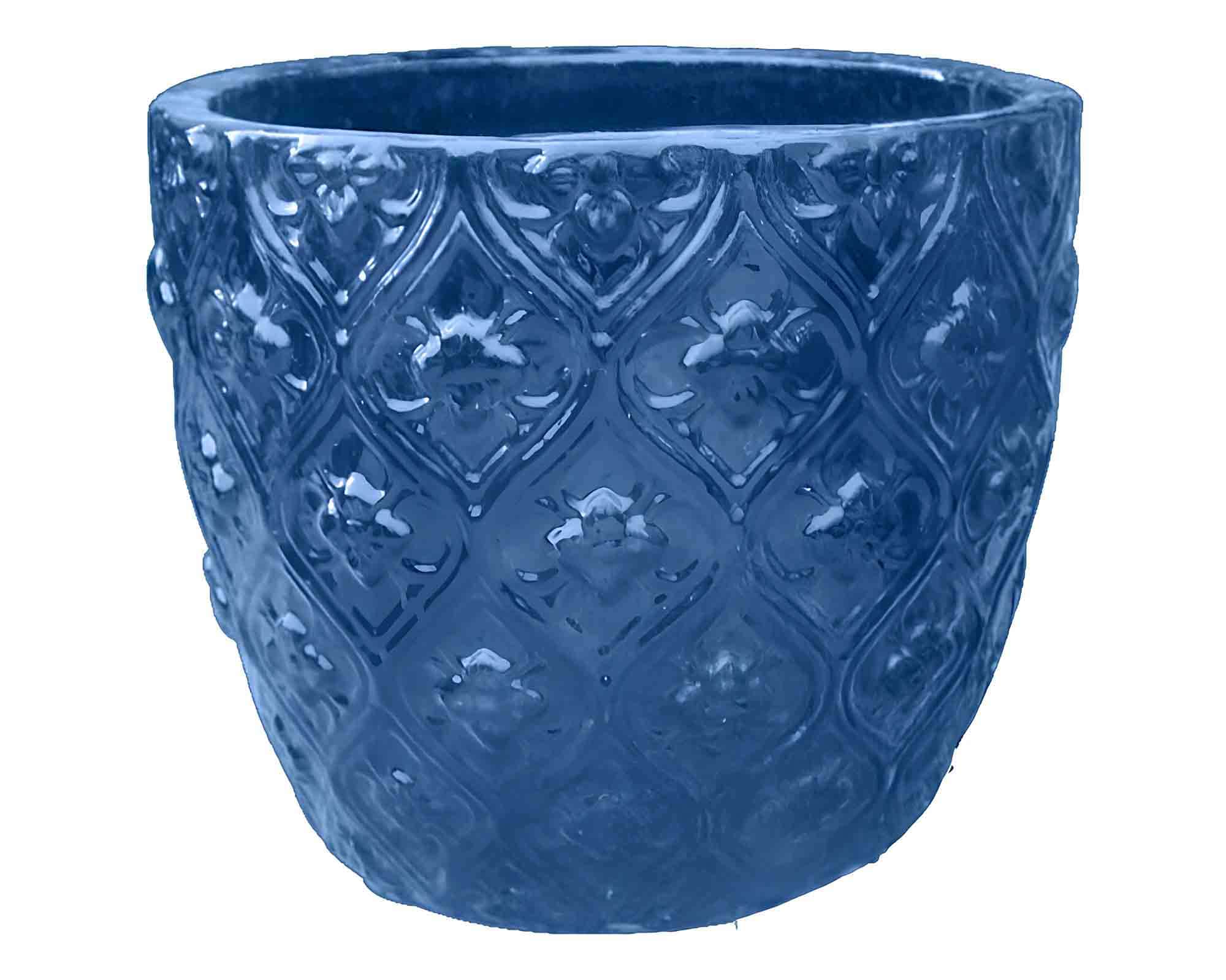 Cachepot Indoor Blu Sfumare D49x57cm in Ceramica
