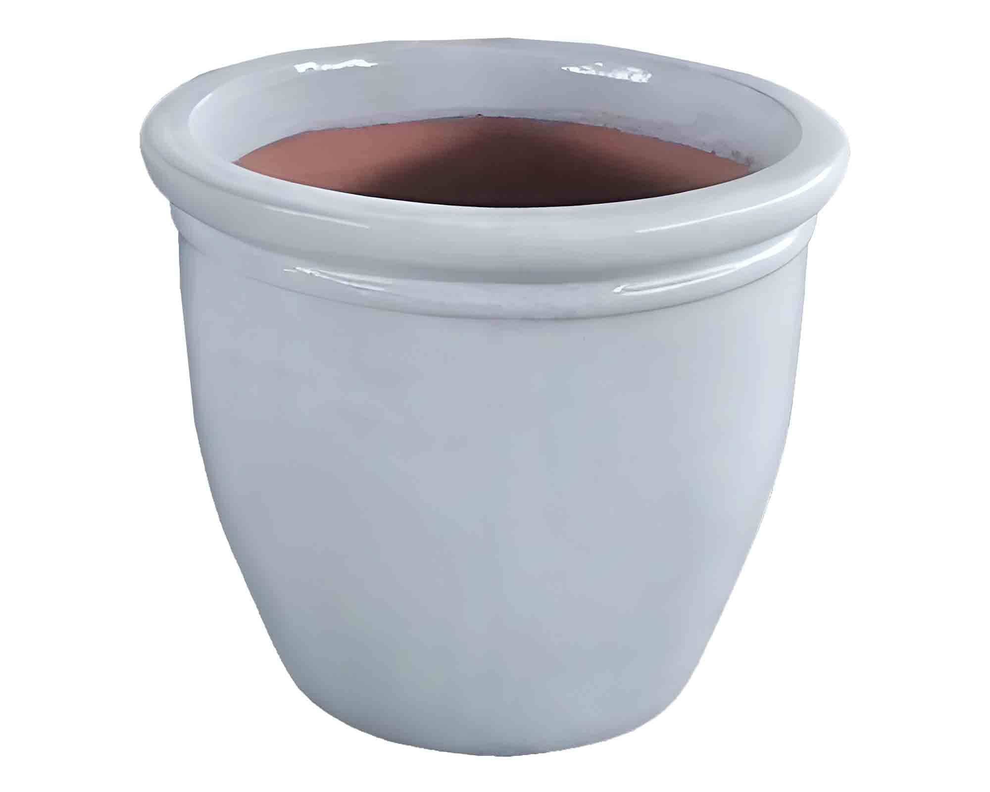 Cachepot Elengante e Pratico Bianco D49x58cm in Ceramica