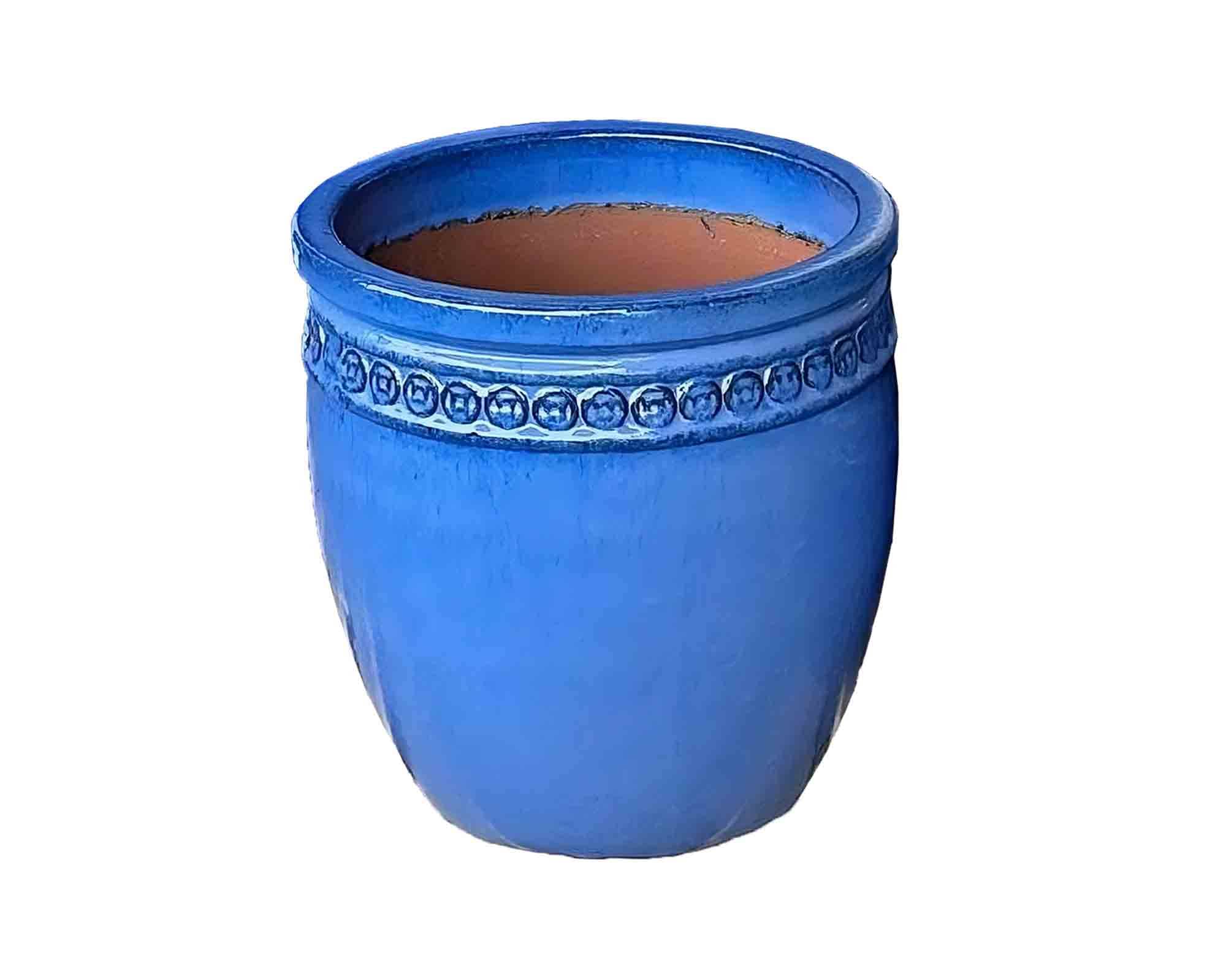 Cachepot Elengante e Pratico Blu D27x28cm in Ceramica