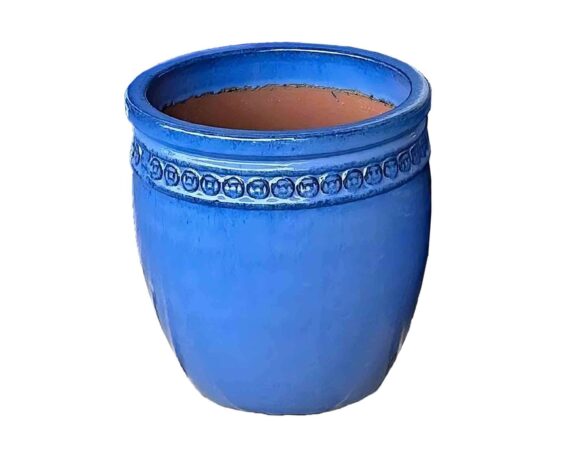 Cachepot Elengante e Pratico Blu D37x36cm in Ceramica