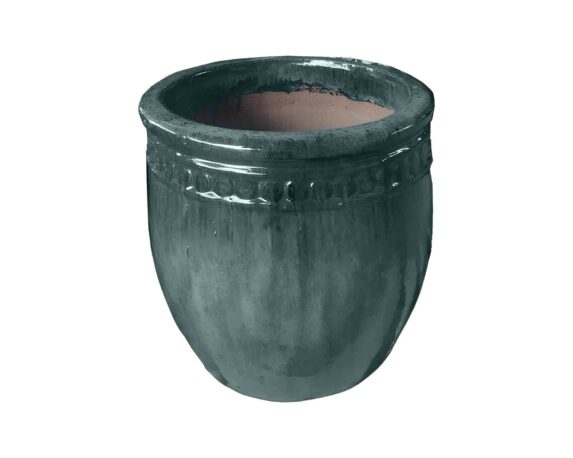 Cachepot Elengante e Pratico Petrolio D27x28cm in Ceramica