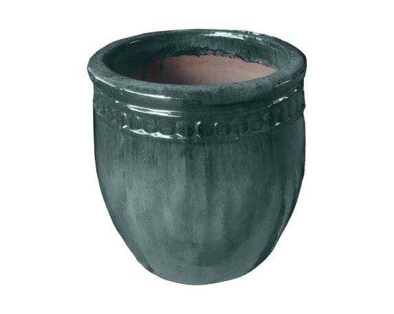 Cachepot Elengante e Pratico Petrolio D36x37cm in Ceramica