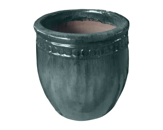 Cachepot Elengante e Pratico Petrolio D43x46cm in Ceramica