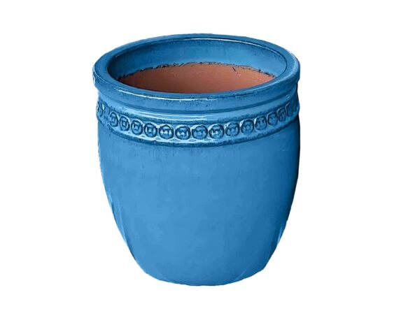 Cachepot Elengante e Pratico Blu Sfumare D27x28cm in Ceramica