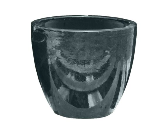 Cachepot Elengante e Pratico Petrolio D19,5x23cm in Ceramica