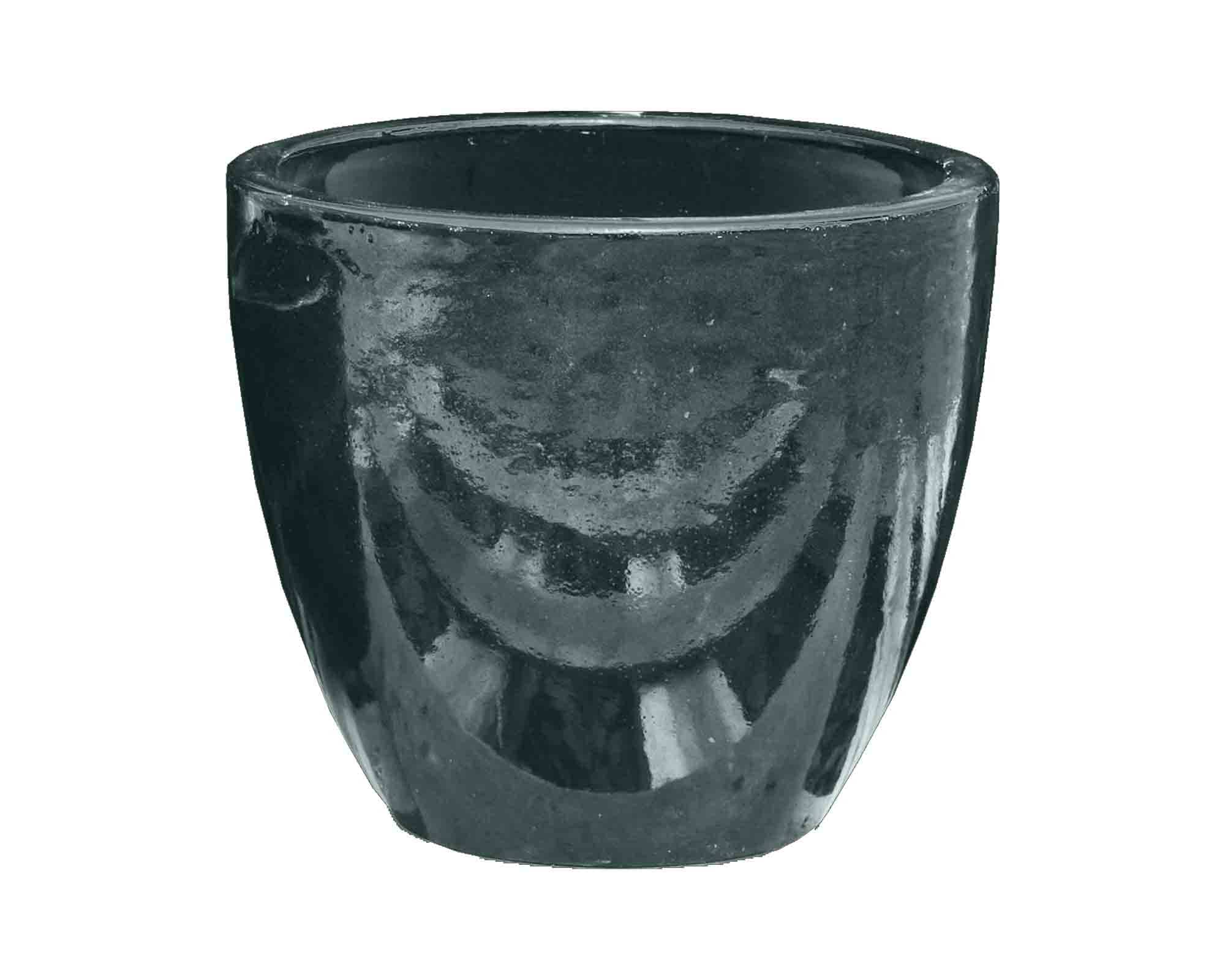 Cachepot Elengante e Pratico Petrolio D19,5x23cm in Ceramica