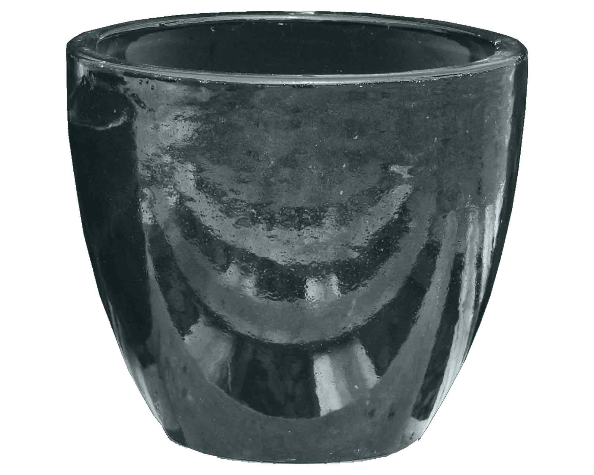 Cachepot Elengante e Pratico Petrolio D47,5x56cm in Ceramica