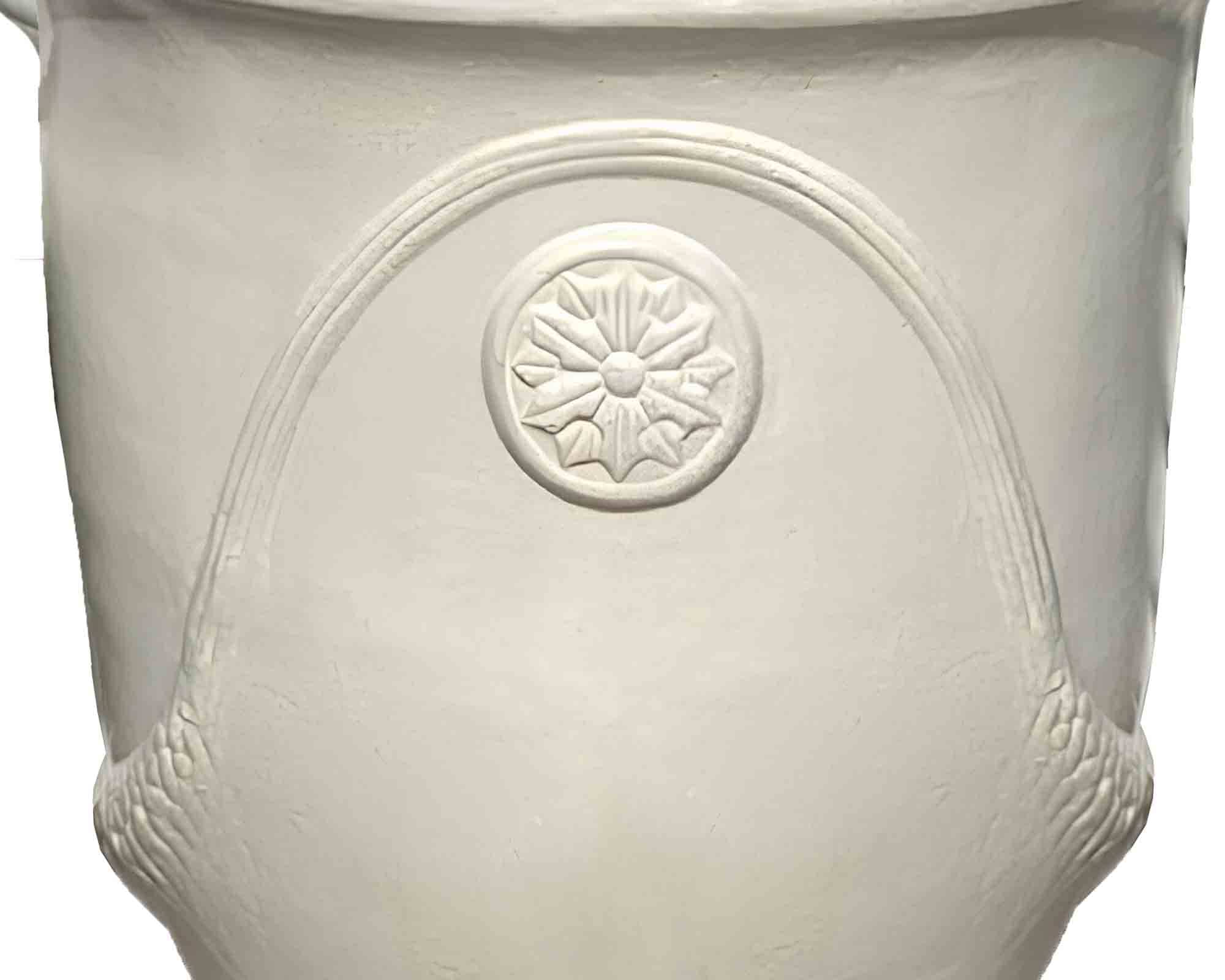 Cachepot Elegante e Pratico Bianco D60x75cm in Ceramica - immagine 2
