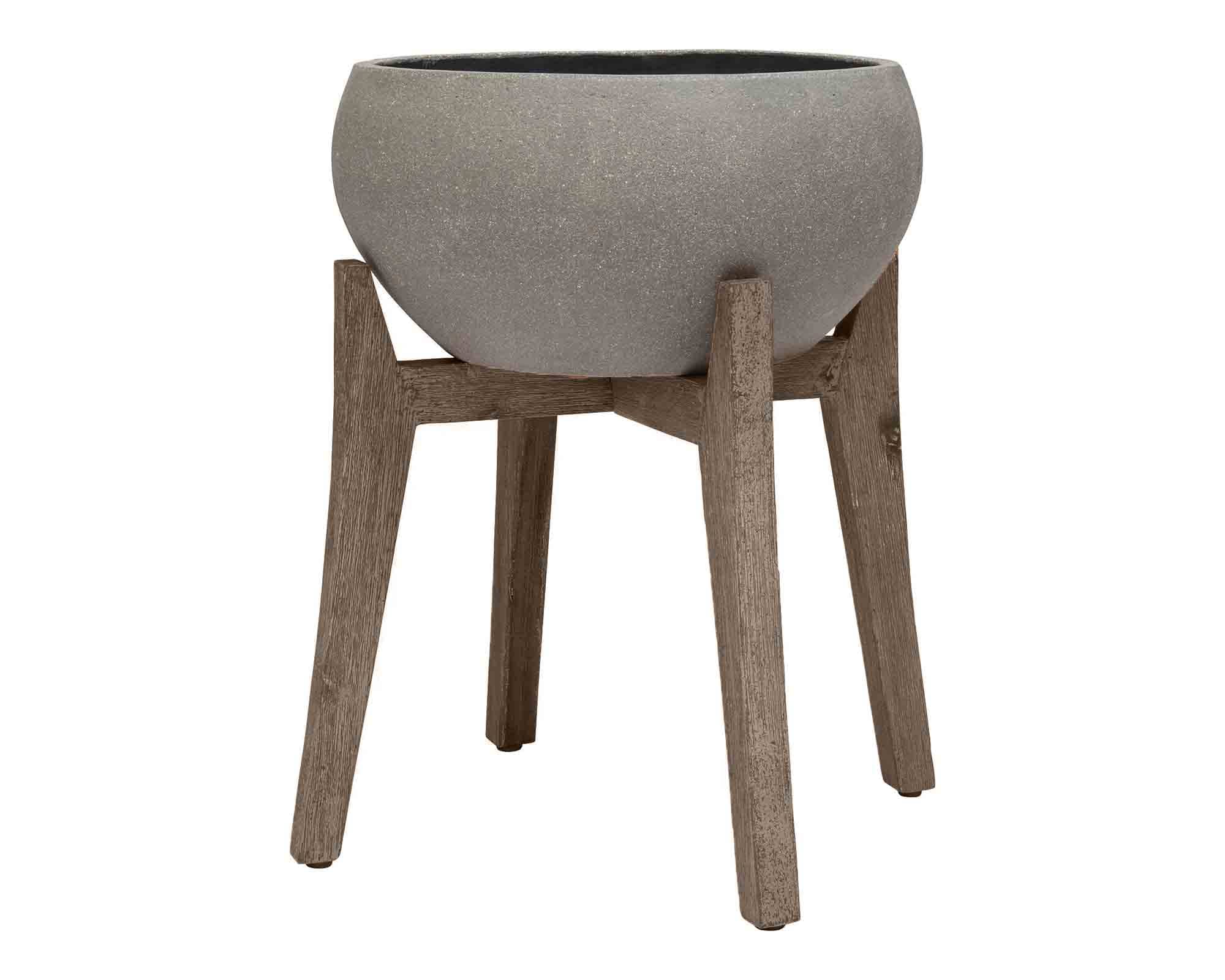 Ciotola Elegante e Pratica Nero D50x30cm in Fibra di Cemento