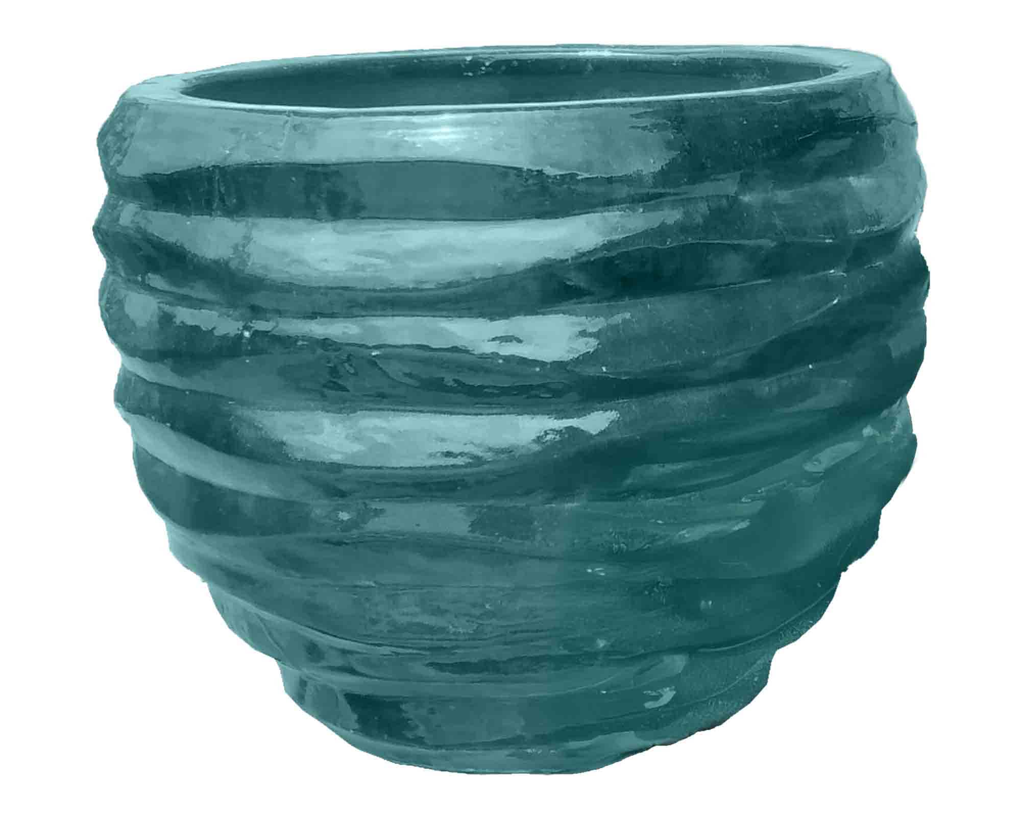 Cachepot Outdoor Blu Sfumare D45x55cm in Ceramica