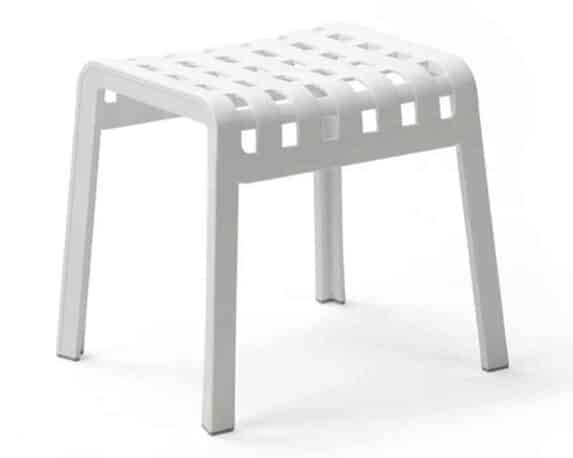 Poggiapiede Poggio Bianco 41,5x49x44cm in Resina e Polipropilene – Nardi