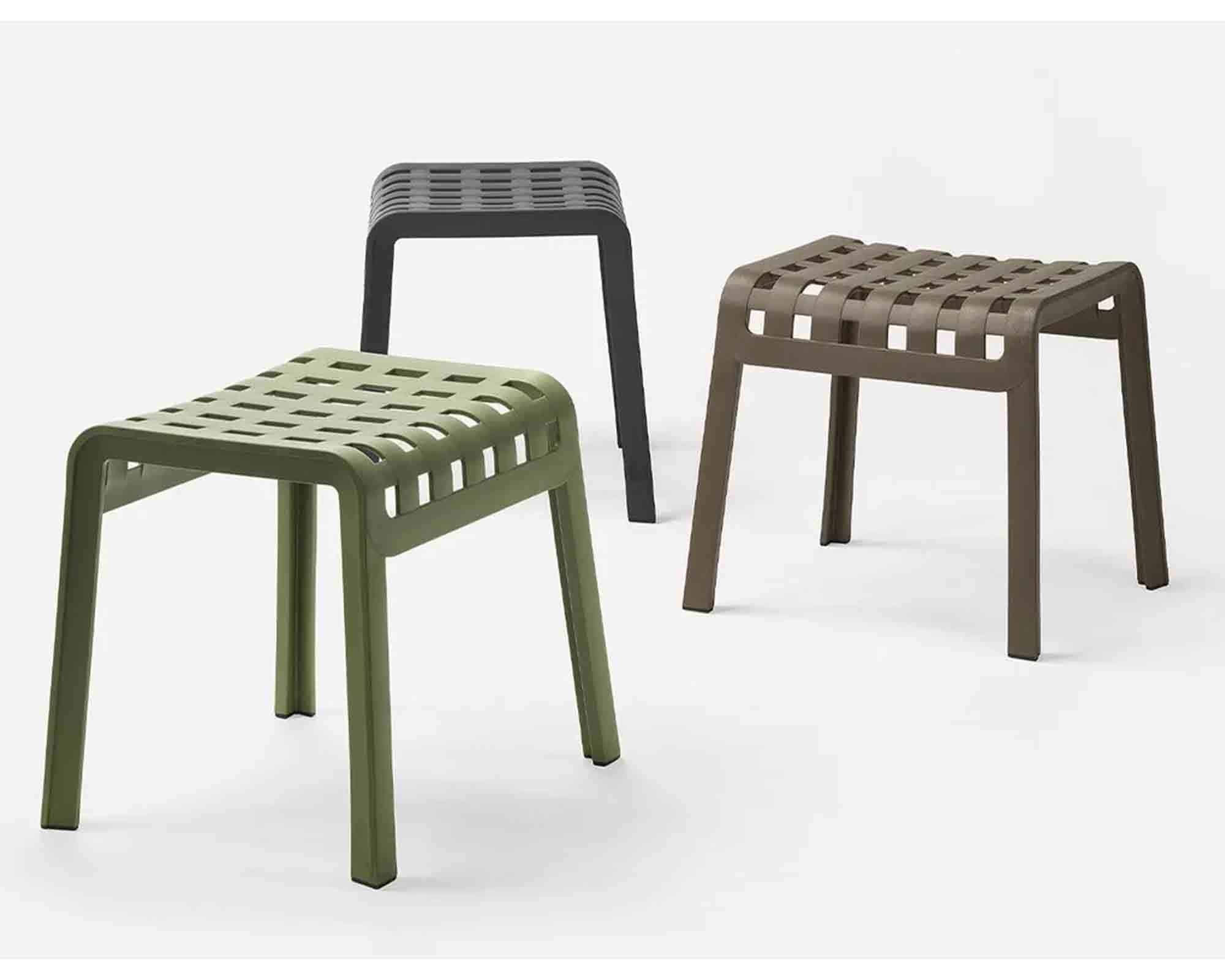 Poggiapiede Poggio Agave 41,5x49x44cm in Resina e Polipropilene - Nardi - immagine 3